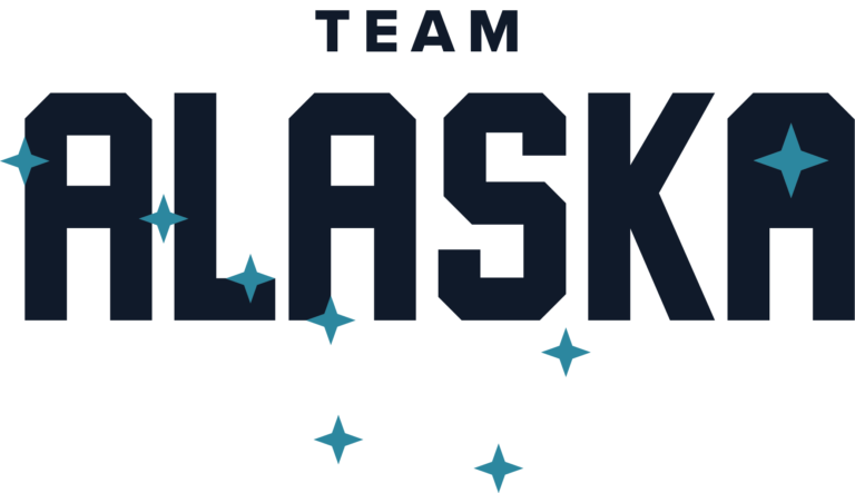 Team Alaska logo with blue stars in the shape of the Big Dipper